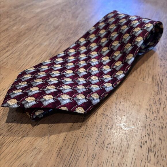 Ermenegildo‎ Zegna Silk Tie Multicolor Abstract Floral Pattern Designer Necktie - Picture 2 of 10